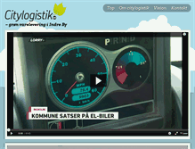 Tablet Screenshot of citylogistik-kbh.dk